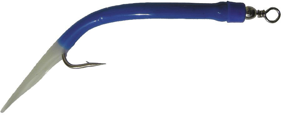 Wiggler Gummi Makk för #8/0 krok blå/lys 4-pack