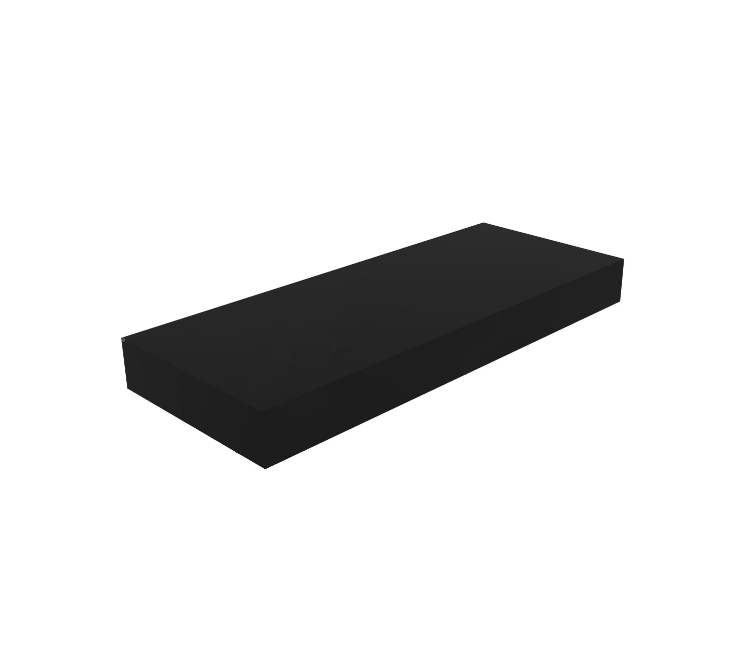 Mega Mount monteringsplatta för akterspegelsgivare [200 x 80 mm] svart