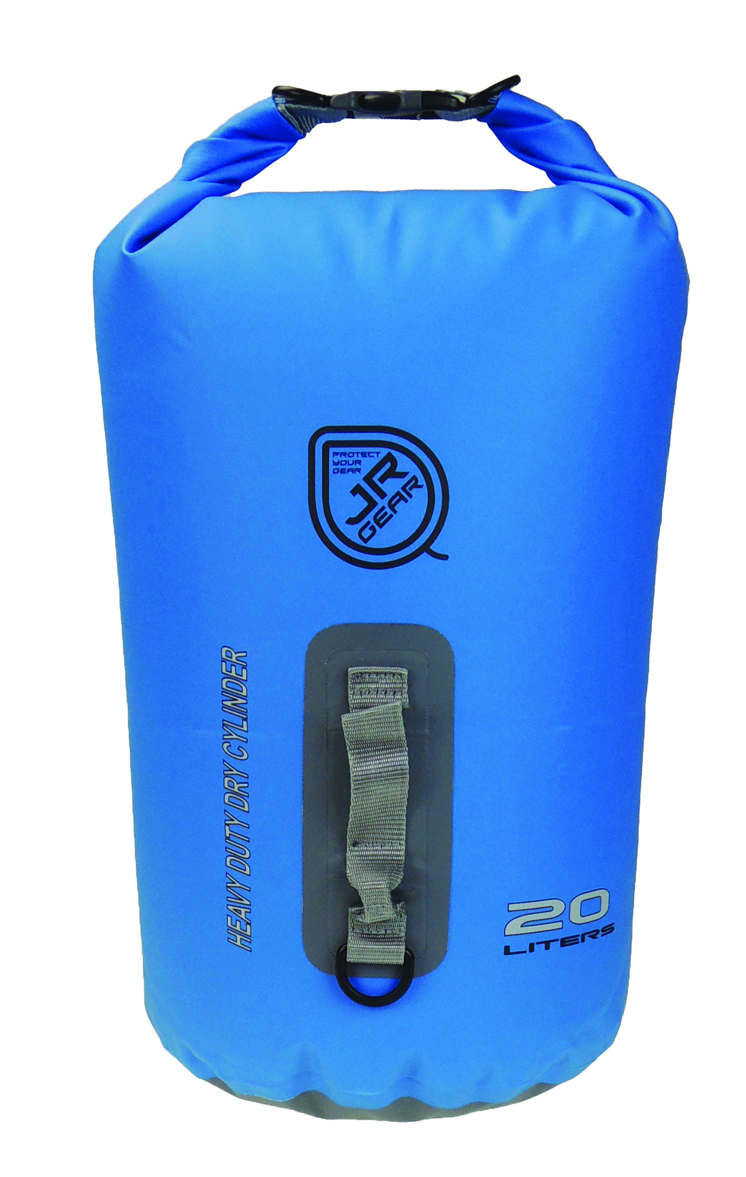 JR GEAR Heavy Duty Dry Cylinder vattentät packpåse 20 liter sky blue