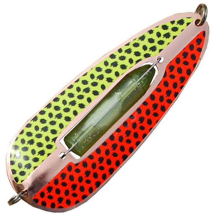 Wiggler Muskus 11.4 cm [48 g] koppar/gul/röd/svartprickig 1-pack
