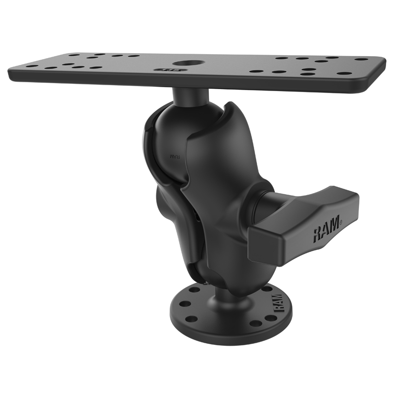 RAM Mounts Universalfäste för marinelektronik med C-kula och 9 cm arm