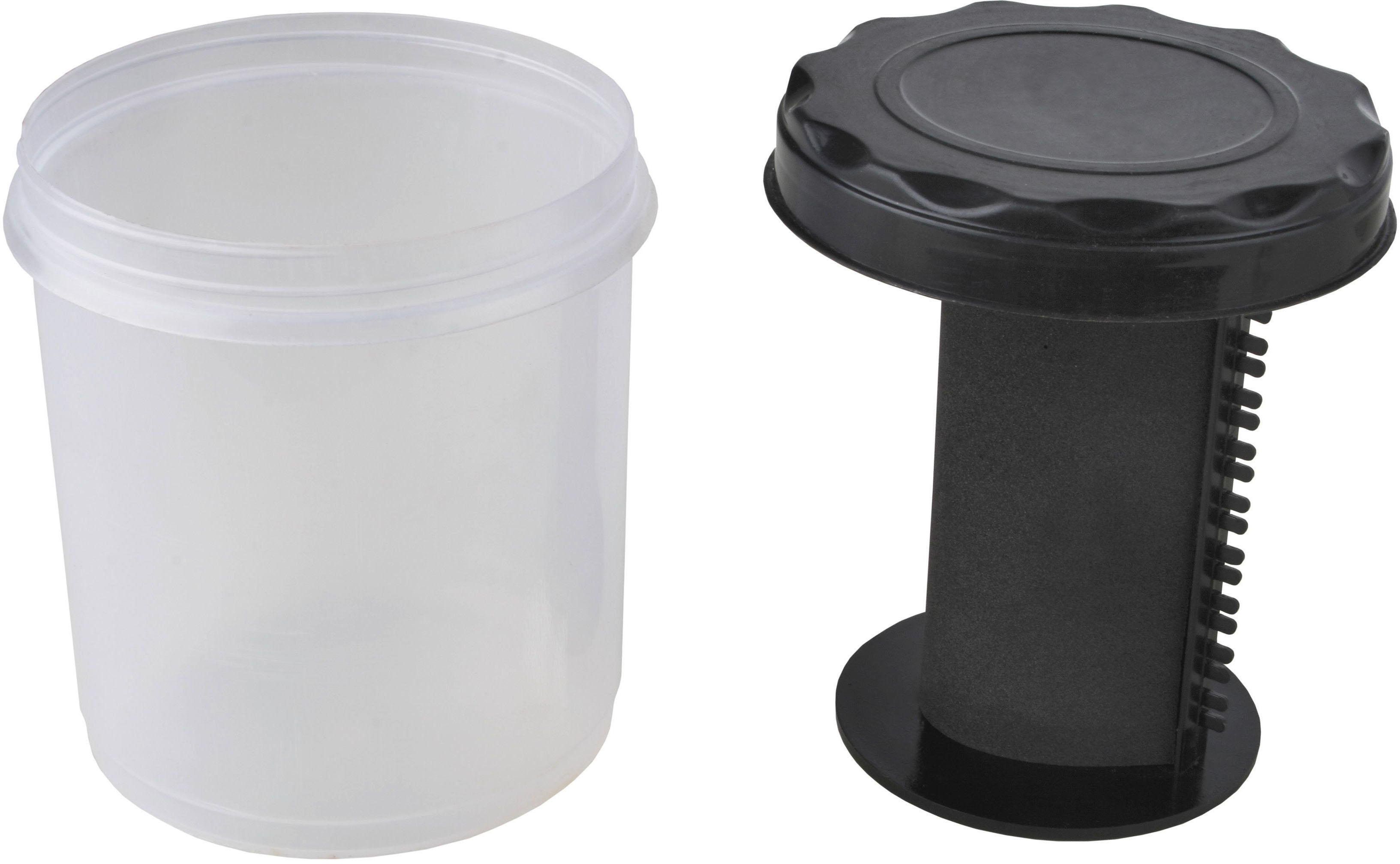 Wiggler Rig Bin [ø7 x 8 cm] klar/svart