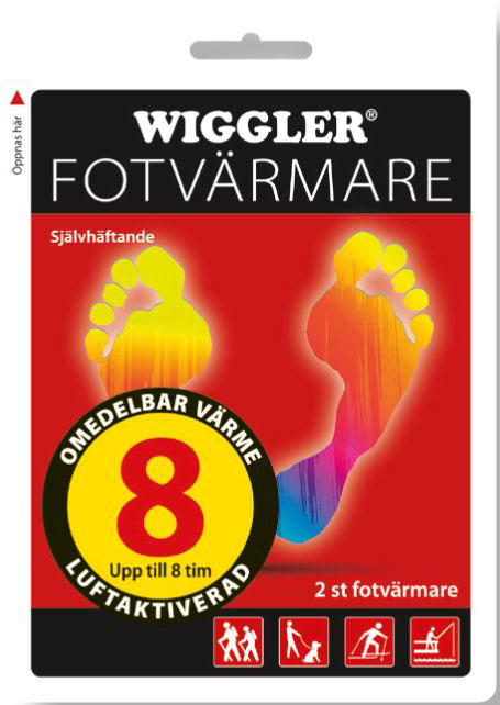 Wiggler engångs fotvärmare 8 h 1 par