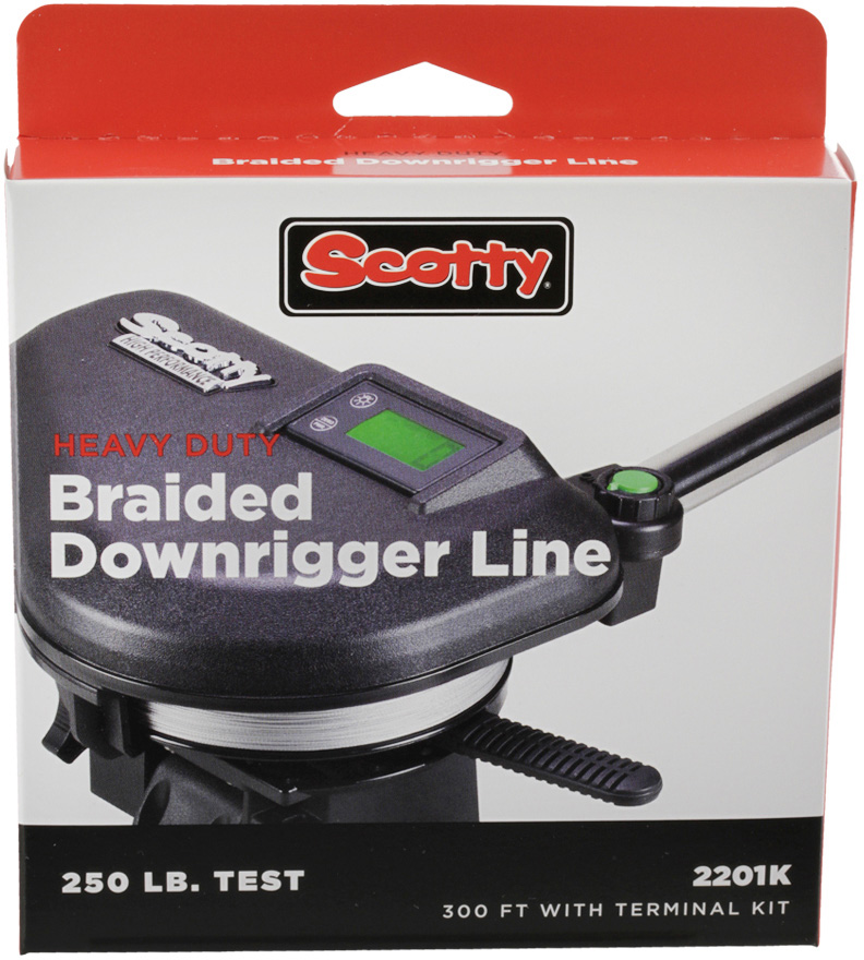 Scotty Premium flätlina [2201K] med 113 kg brottstyrka till djupriggar 91 m