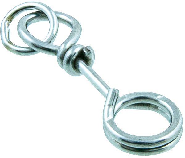 Svartzonker Snap beteslås med lödd ring 45 lb stl. 2 silver 5-pack