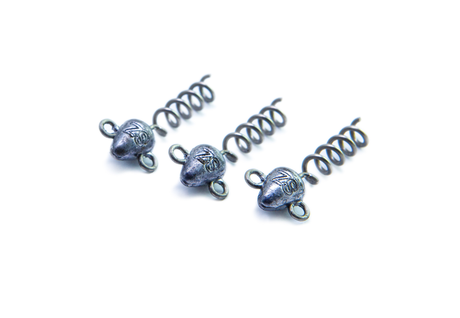 Svartzonker Screw-in-head jiggskalle 10 g silver 3-pack