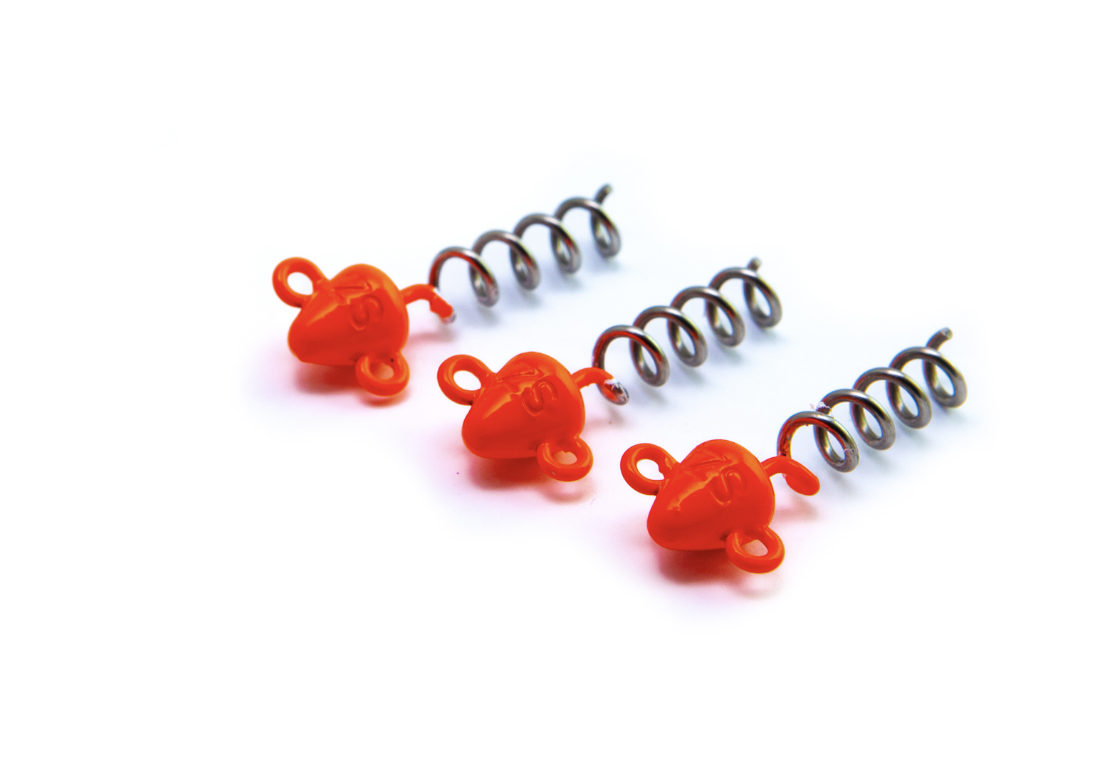 Svartzonker Screw-in-head jiggskalle 10 g flash orange 3-pack