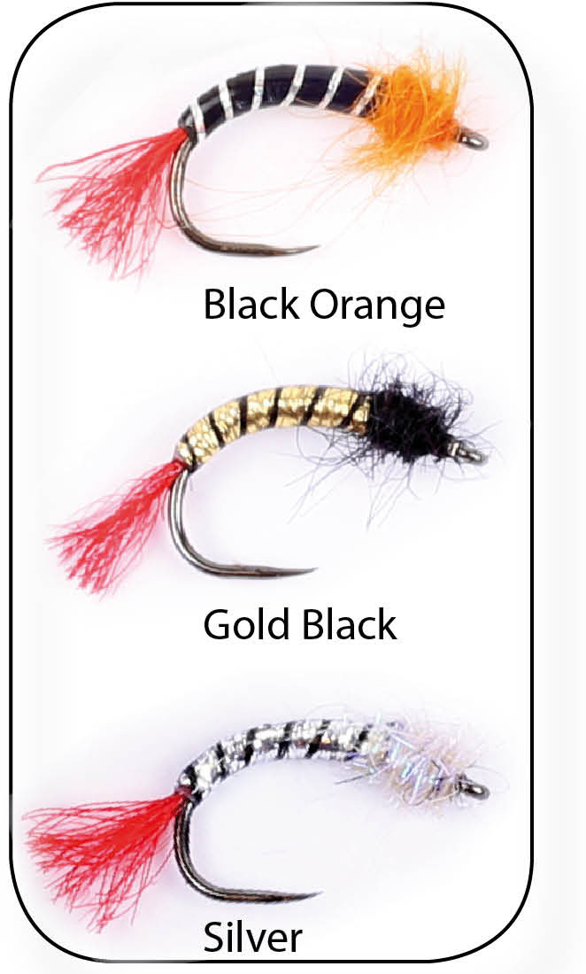 Hurricane Ice Fishing Nymphs flugor 3-pack