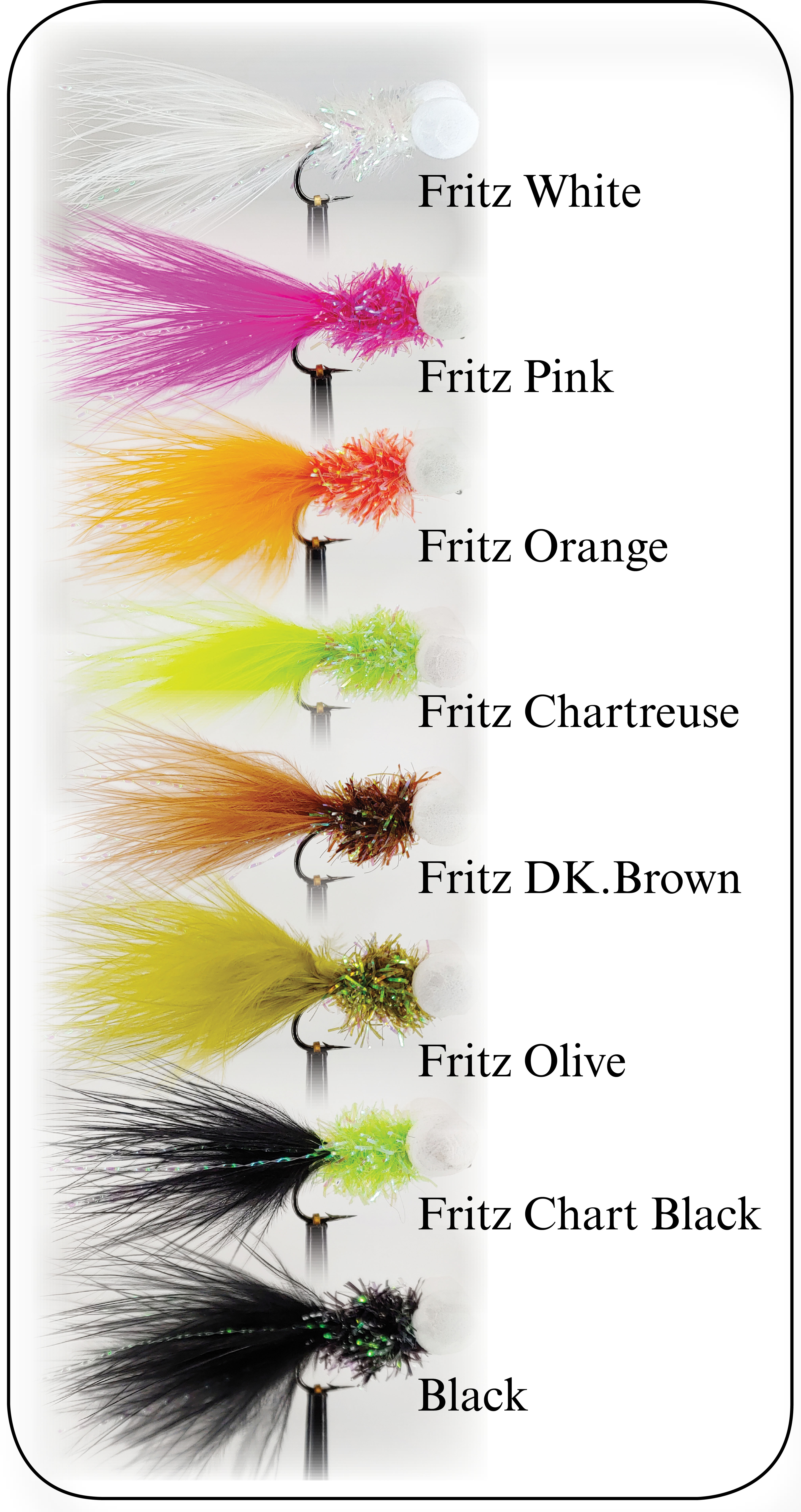 Hurricane Kennys Fritz Favoriter flugor 8-pack