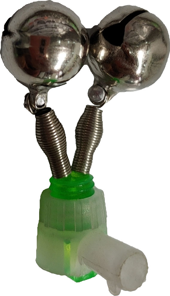 Wiggler Dubbel ålbjällra med skruvfäste 2-pack