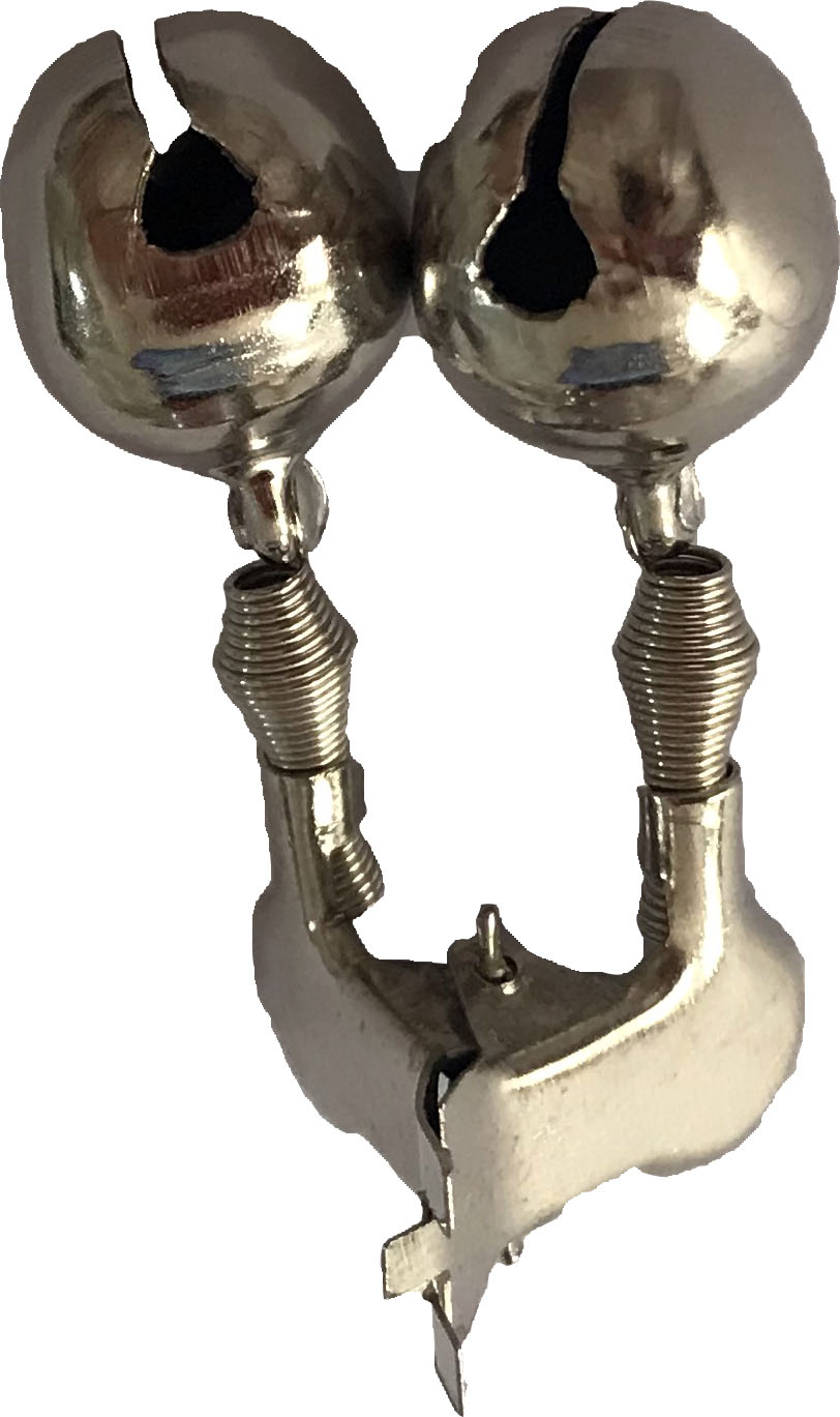 Wiggler Dubbel ålbjällra med krokodilklamma 2-pack