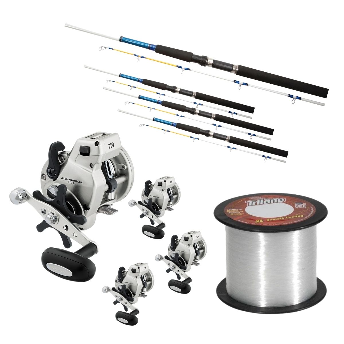 Ädelfisk Trollingset 4-pack