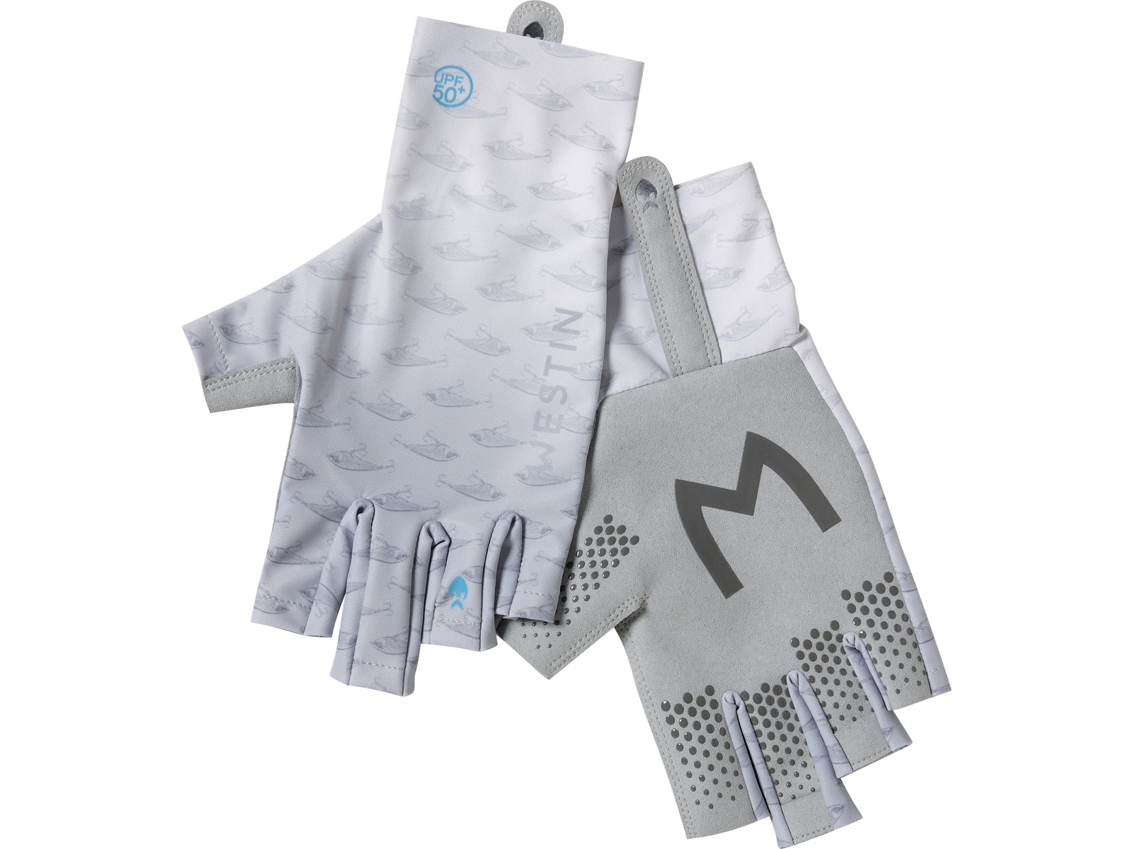 Westin Solar UPF kortfingerhandskar grey x-large