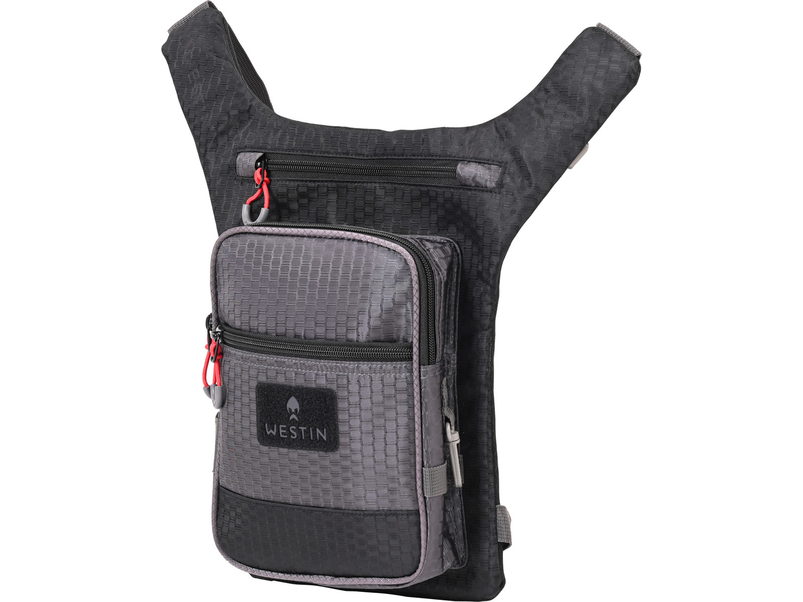Westin W4 Leg Bag fiskeväska inkl. 1 betesaskar [30 x 21 x 7 cm] titan/svart