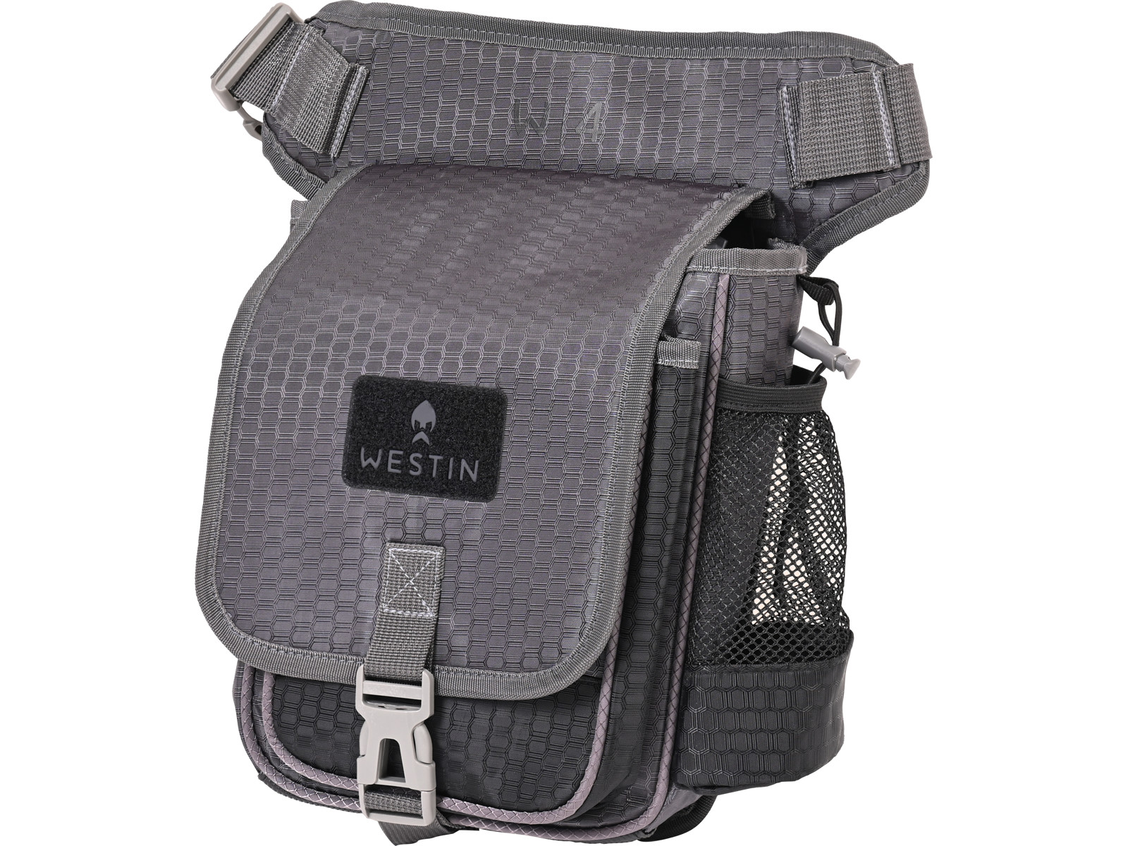 Westin W4 Stalker Bag fiskeväska inkl. 2 betesaskar [33 x 32 x 14 cm] titan/svart