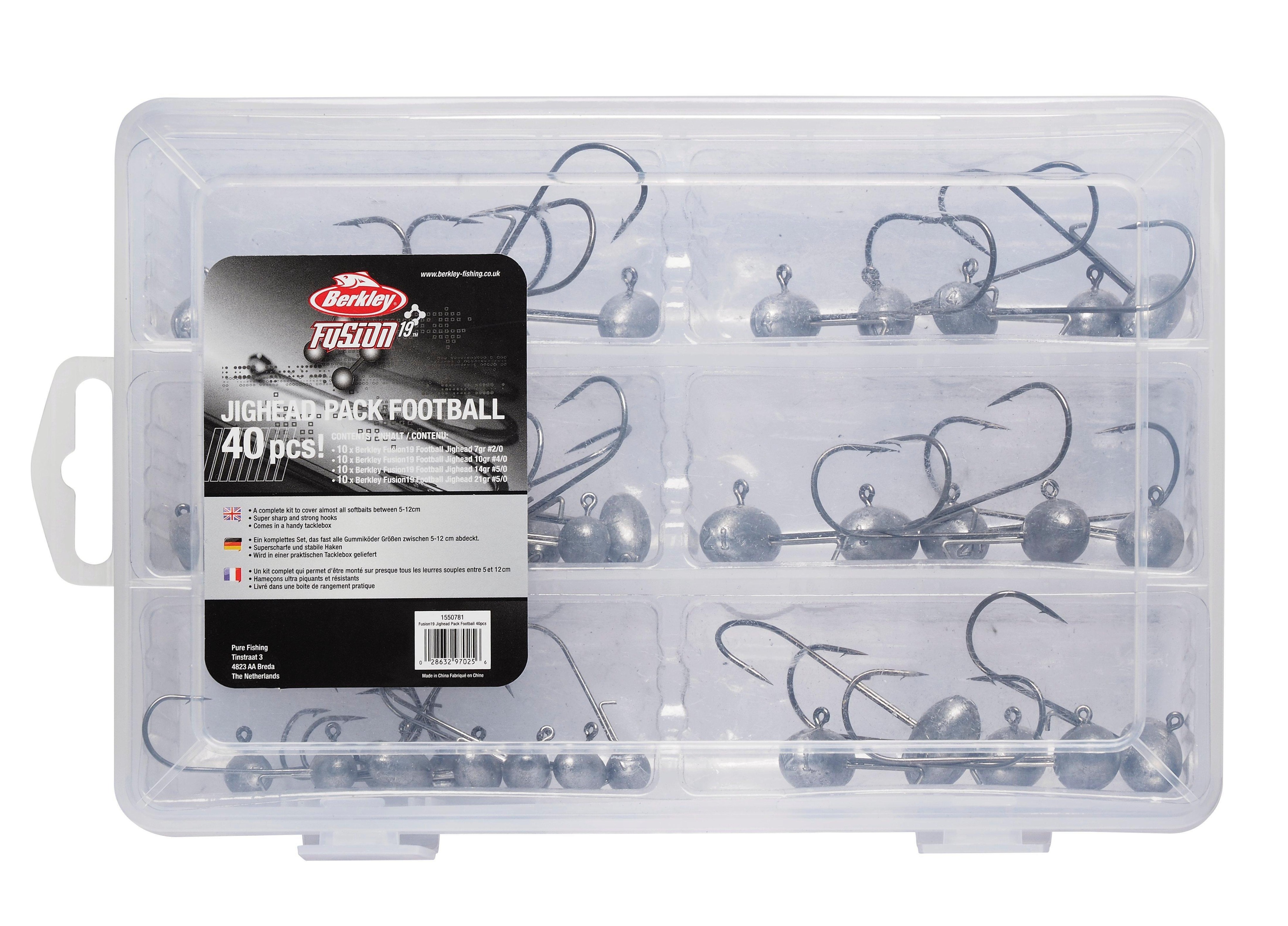 Berkley Fusion19 Football jiggskalle [blandade storlekar] 40-pack