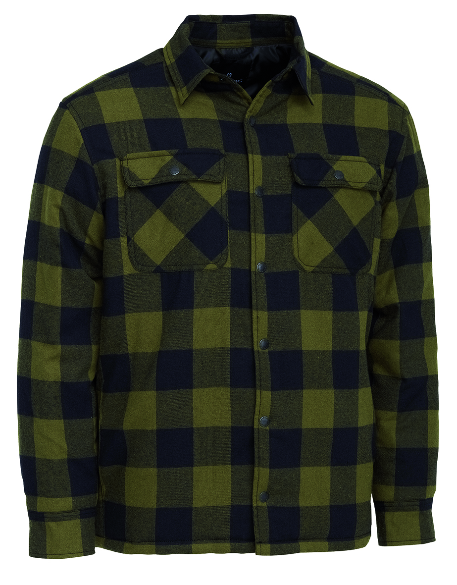 Kinetic Insulated fodrad skjorta olivgrön/svart xx-large