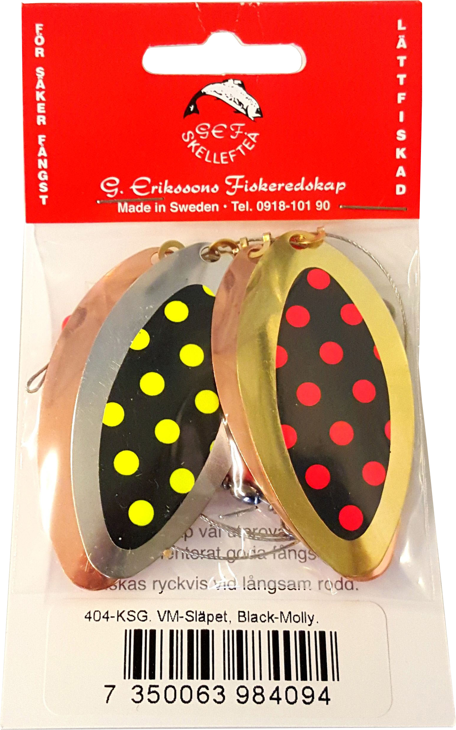 G. Erikssons Fiskeredskap VM-släpet Black Molly (KSG) 1-pack