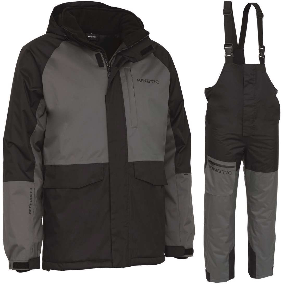 Kinetic Winter Suit fodrat regnställ grå/svart x-large
