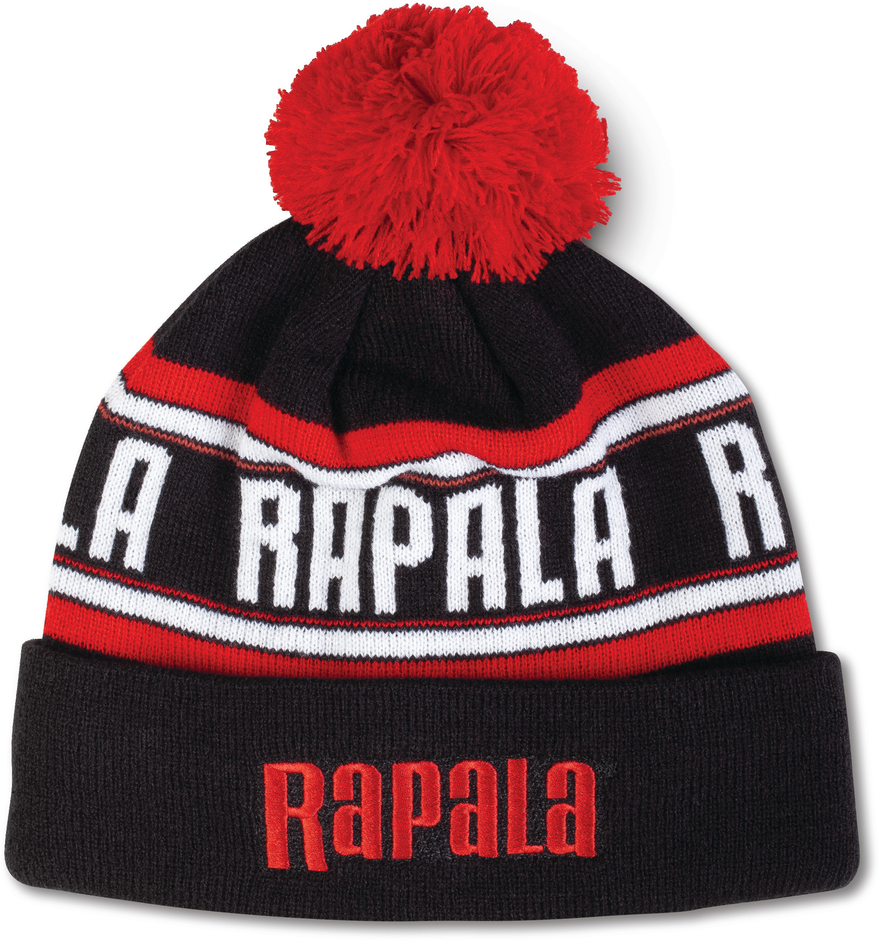 Rapala Beanie svart/röd/vit one-size
