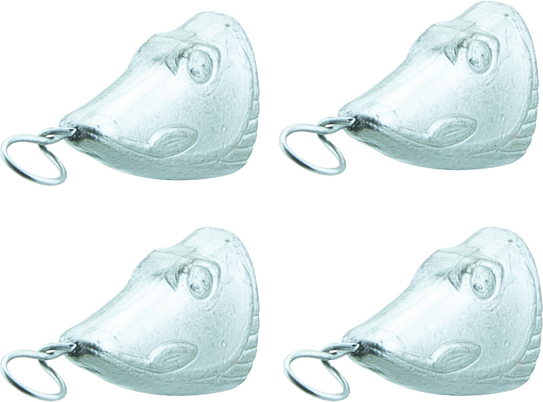 Svartzonker Pike Snap-On sänke 3 g 4-pack