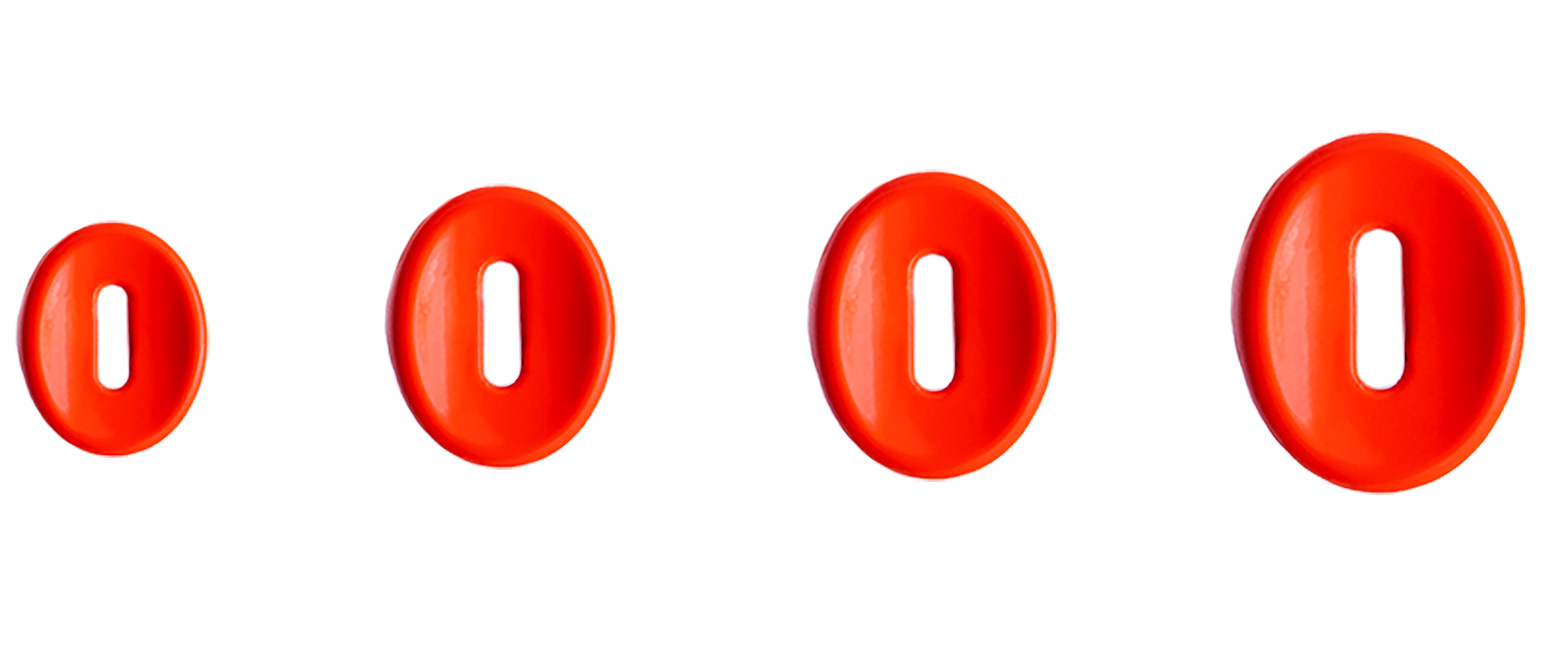 Svartzonker "The button" sänke till hårdbeten 7 g orange 3-pack