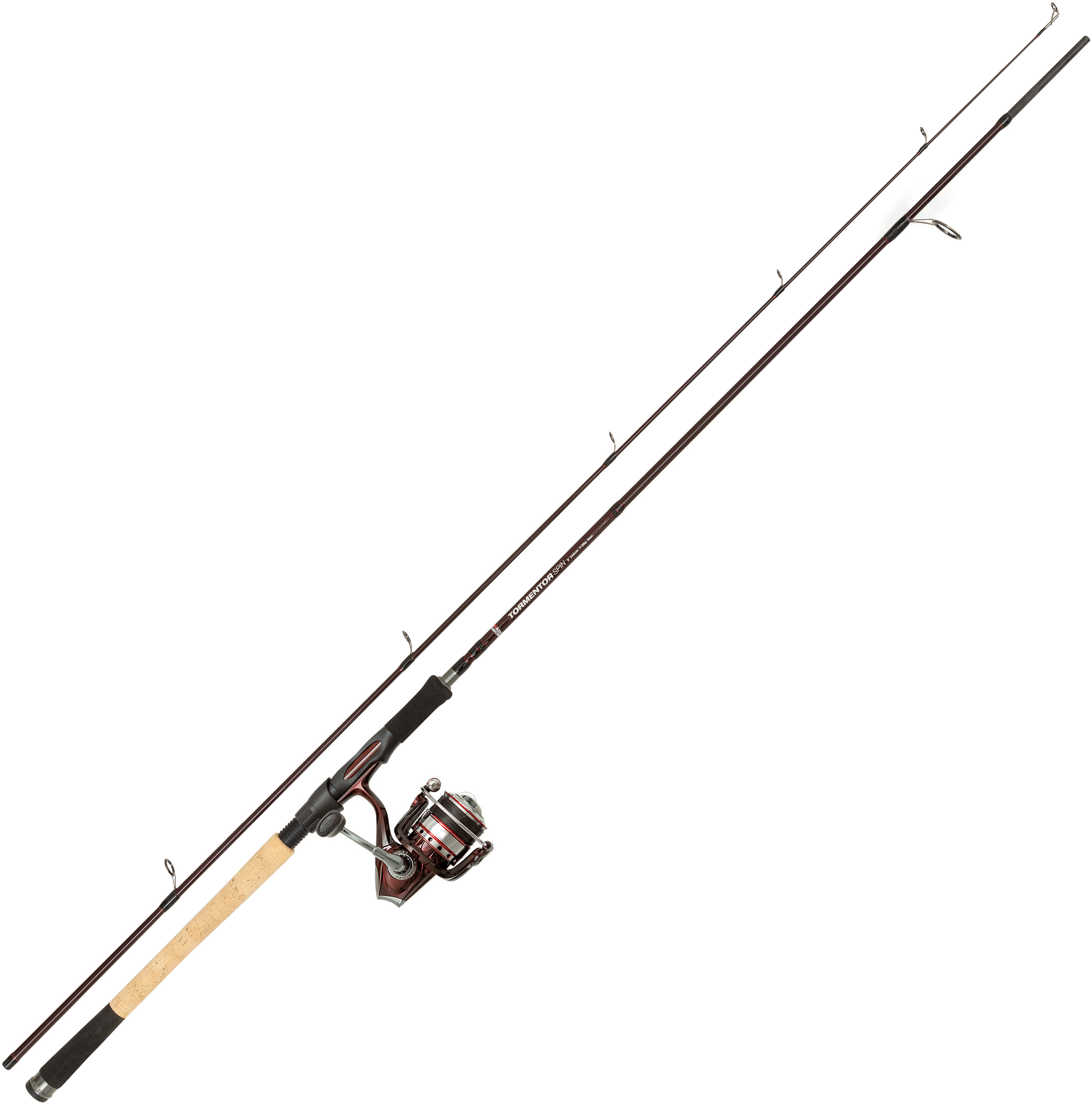 Abu Garcia Tormentor haspelset 2-delat 213 cm 5-20 g (rullstorlek: 1000 inkl. 0.15 mm flätlina)