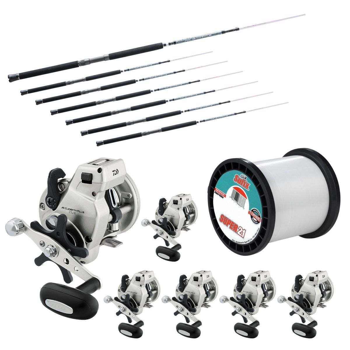 Trollingset Inline 6-pack