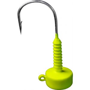 Lunker City Ned jiggskalle 5 g med 2/0 krok chartreuse 4-pack