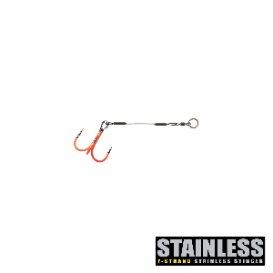 CWC Pro Stinger [Nano Single] med rostfri stålvajer & 2 krok uv orange 2-pack
