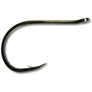Mustad Chinu eyed enkelkrok svart nickel, 10-pack