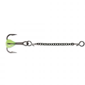 VMC trekrok stl 14 med kedja 3.7 cm glow chartreuse 2-pack