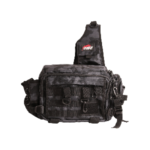 CWC Shoulder Bag "street fishing"-väska svartgrå