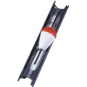 Wiggler metflöte inkl. rev med krok 45 mm vit/röd 2-pack