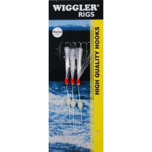 Wiggler Flasher Rig med 3/0 krok silver 3-pack