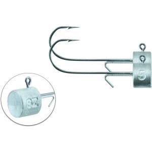 Svartzonker Ned Bismuth jiggskalle 5 g med 2/0 krok natural 2-pack