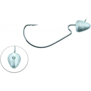 Svartzonker Offset Bismuth jiggskalle 7 g med 3/0 krok natural 2-pack