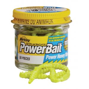 Berkley PowerBait Power Honey Worm 3 cm [2.3 g] (Original) yellow 55-pack