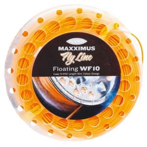 Fladen Maxximus flytande fluglina med öglor orange 30 m WF5