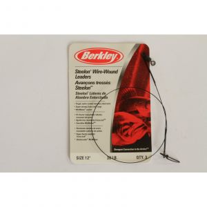Berkley McMahon ståltafs med Cross-Lok beteslås/lekande 30 lb/13.6 kg svart 30 cm 3-pack