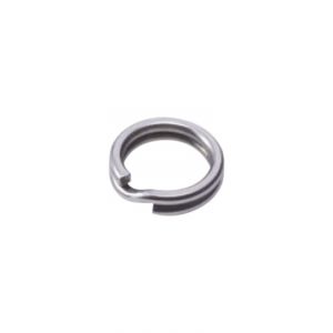 BFT Pro Splitring i rostfritt stål 65 kg silver 8.0 mm 10-pack