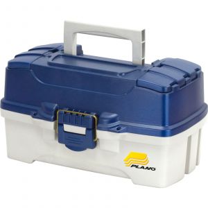 Plano 6202 draglåda 2-plan [36 x 21 x 19 cm] blå/vit