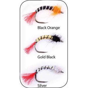 Hurricane Ice Fishing Nymphs flugor 3-pack