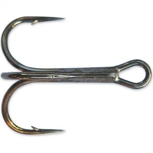Mustad [TR58NP-BN] trekrok rund svart nickel 6, 6-pack