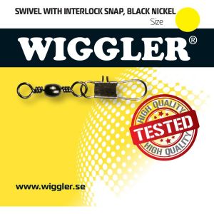 Wiggler Interlock beteslås med lekande 14 kg stl. 8 svart 10-pack