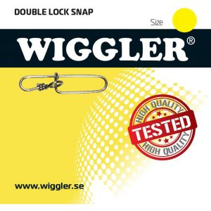 Wiggler Double-Lock beteslås 40 kg stl. 3 silver 8-pack