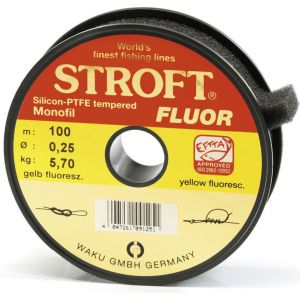 Stroft Fluor Monofilament-lina gul 0.120 mm x 25 m