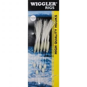 Wiggler Temter Rig med 5 st stl. #3/0 krokar lys 1-pack