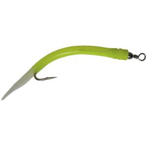 Wiggler Gummi Makk för #10/0 krok gul/lys 4-pack