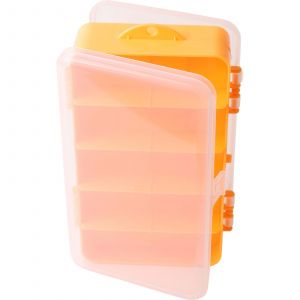 Wiggler dubbelsidig betesask [19 x 11 x 4.6 cm] klar/orange